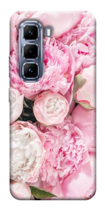 Чехол itsPrint Pink peonies для Infinix Hot 50 Pro, цветы, купить оптом с доставкой