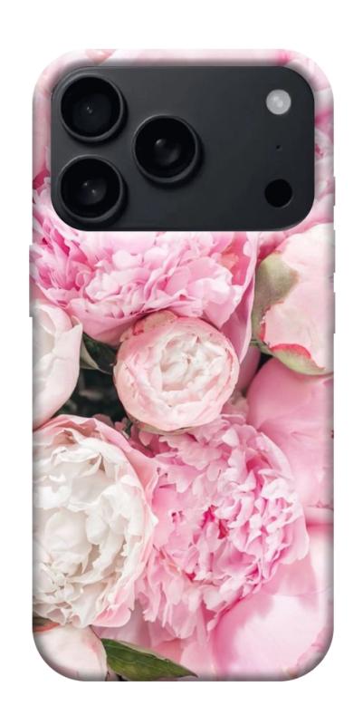 Чехол itsPrint Pink peonies для Apple iPhone 17 Pro (6.3"), цветы, купить оптом с доставкой