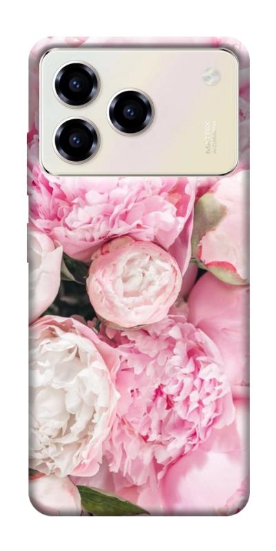 Чехол itsPrint Pink peonies для ZTE Blade A76, цветы, купить оптом с доставкой