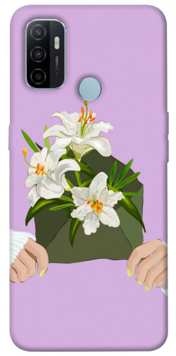 Чехол itsPrint Flower message для Oppo A53 / A32 / A33