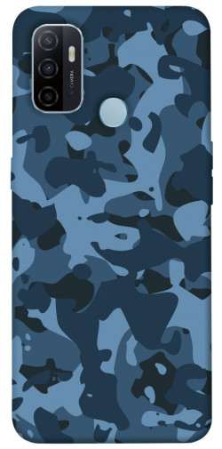 Чехол itsPrint Синий камуфляж для Oppo A53 / A32 / A33