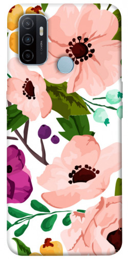 Чехол itsPrint Акварельные цветы для Oppo A53 / A32 / A33