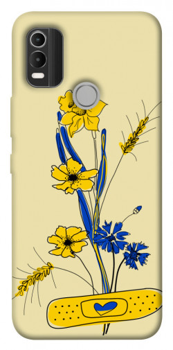 Чехол itsPrint Українські квіточки для Nokia C21 Plus