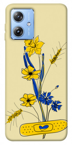 Чехол itsPrint Українські квіточки для Motorola Moto G84