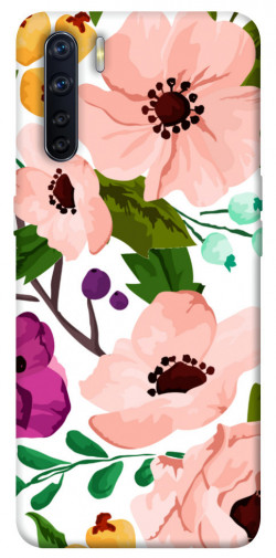 Чехол itsPrint Акварельные цветы для Oppo A91