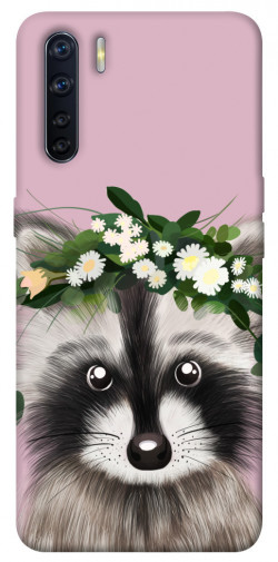 Чохол itsPrint Raccoon in flowers для Oppo A91