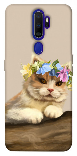 Чохол itsPrint Cat in flowers для Oppo A5 (2020) / Oppo A9 (2020)