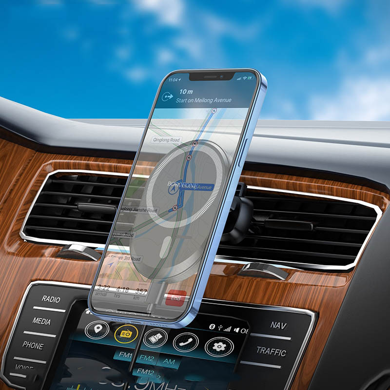 Автодержатель с БЗУ Borofone BH201 на картинке №5