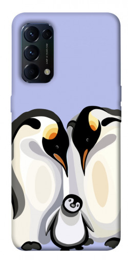 Чохол itsPrint Penguin family для Oppo Reno 5 4G