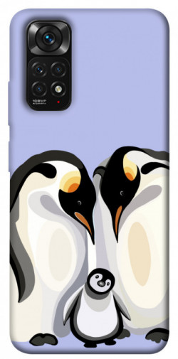 Чехол itsPrint Penguin family для Xiaomi Redmi Note 11 (Global) / Note 11S