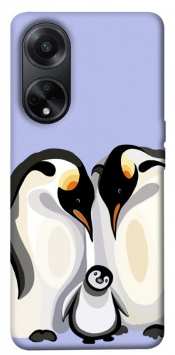 Чехол itsPrint Penguin family для Oppo A58 4G