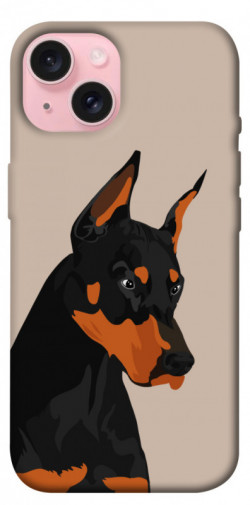 Чехол itsPrint Doberman для Apple iPhone 15 (6.1")