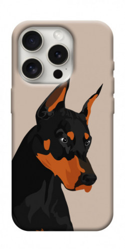 Чехол itsPrint Doberman для Apple iPhone 16 Pro (6.3")