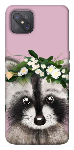 Чохол itsPrint Raccoon in flowers для Oppo A92s