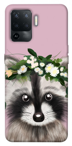 Чехол itsPrint Raccoon in flowers для Oppo Reno 5 Lite