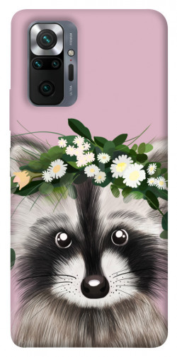 Чехол itsPrint Raccoon in flowers для Xiaomi Redmi Note 10 Pro Max