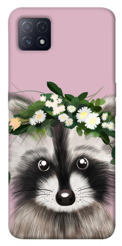 Чохол itsPrint Raccoon in flowers для Oppo A72 5G / A73 5G