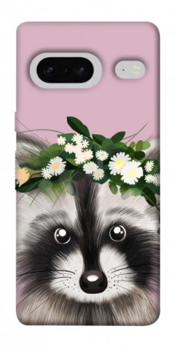 Чехол itsPrint Raccoon in flowers для Google Pixel 7