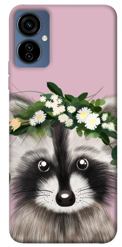 Чохол itsPrint Raccoon in flowers для TECNO Camon 19 Neo
