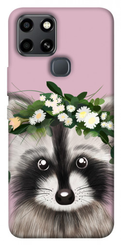 Чехол itsPrint Raccoon in flowers для Infinix Smart 6