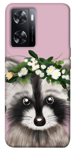 Чехол itsPrint Raccoon in flowers для Oppo A57s