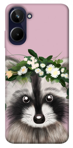 Чохол itsPrint Raccoon in flowers для Realme 10 4G