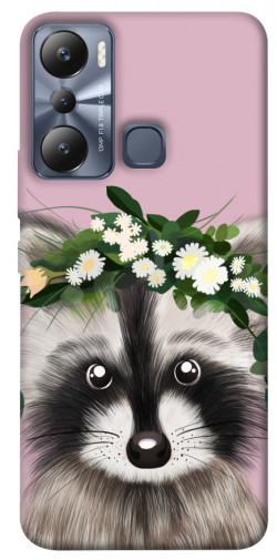 Чехол itsPrint Raccoon in flowers для Infinix Hot 20i