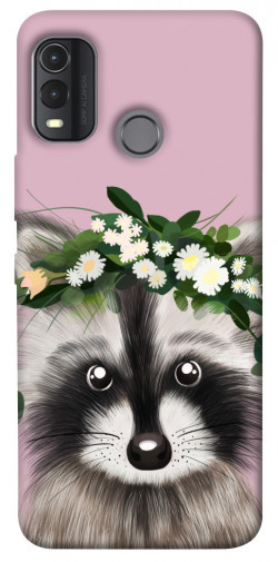 Чехол itsPrint Raccoon in flowers для Nokia G11 Plus