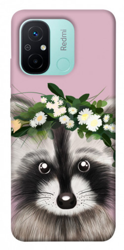 Чехол itsPrint Raccoon in flowers для Xiaomi Redmi 12C
