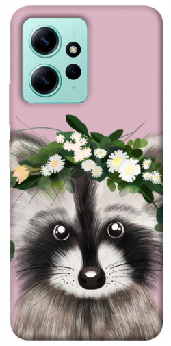 Чехол itsPrint Raccoon in flowers для Xiaomi Redmi Note 12 4G