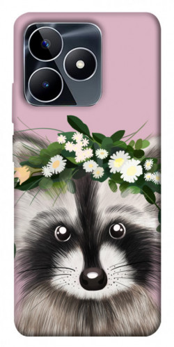 Чехол itsPrint Raccoon in flowers для Realme C53