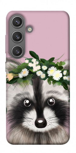 Чехол itsPrint Raccoon in flowers для Samsung Galaxy S24