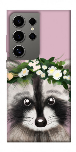 Чехол itsPrint Raccoon in flowers для Samsung Galaxy S24 Ultra