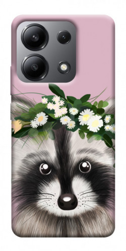 Чехол itsPrint Raccoon in flowers для Xiaomi Redmi Note 13 4G