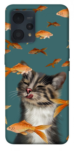 Чехол itsPrint Cat with fish для Realme 9 4G / 9 Pro+