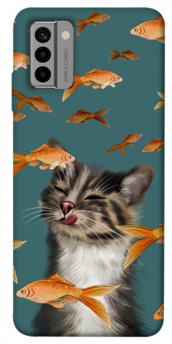 Чехол itsPrint Cat with fish для Nokia G22
