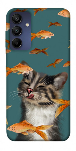 Чехол itsPrint Cat with fish для Samsung Galaxy A15 4G/5G