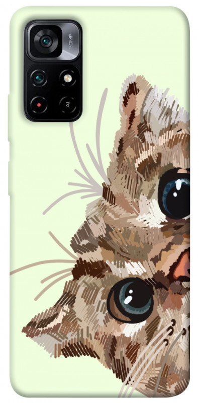 Чехол itsPrint Cat muzzle для Xiaomi Poco M4 Pro 5G, животные, купить оптом с доставкой