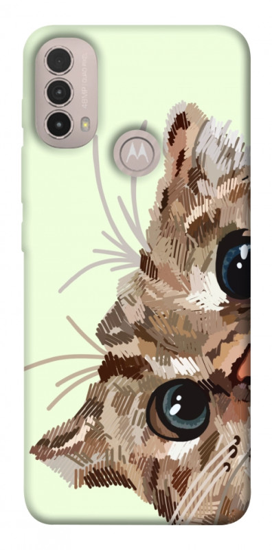Чехол itsPrint Cat muzzle для Motorola Moto E40, животные, купить оптом с доставкой