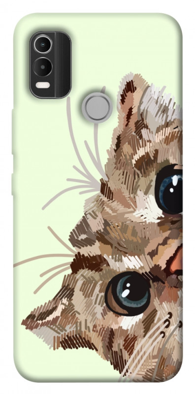Чехол itsPrint Cat muzzle для Nokia C21 Plus, животные, купить оптом с доставкой