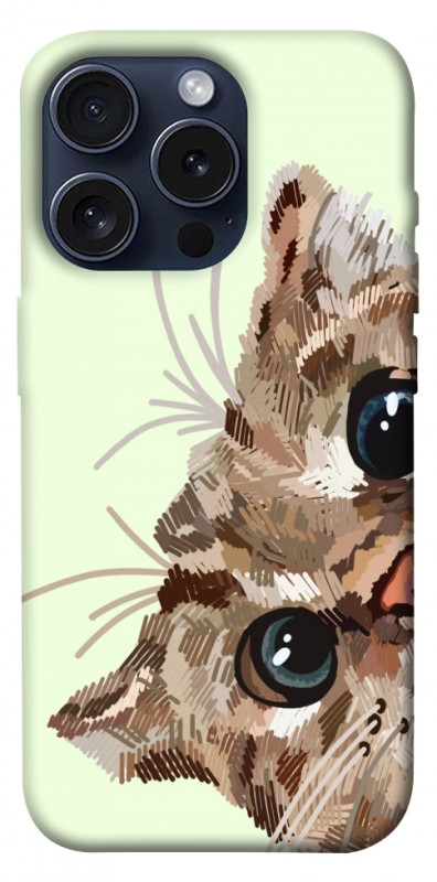 Чехол itsPrint Cat muzzle для Apple iPhone 15 Pro (6.1"), животные, купить оптом с доставкой