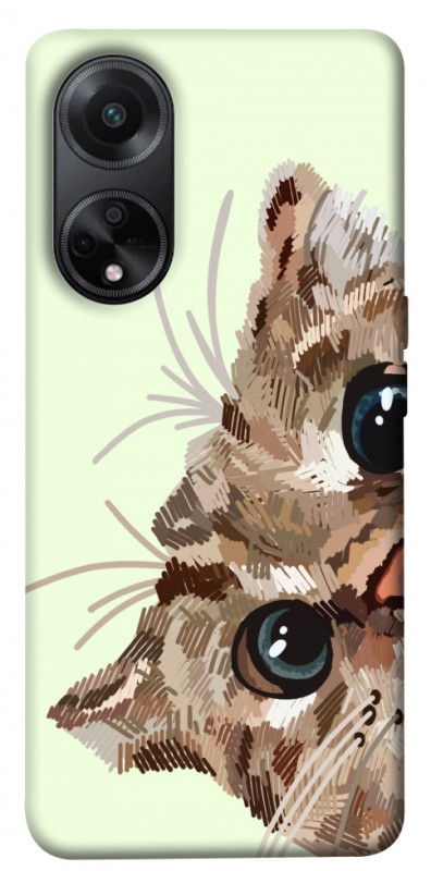 Чехол itsPrint Cat muzzle для Oppo A58 4G, животные, купить оптом с доставкой