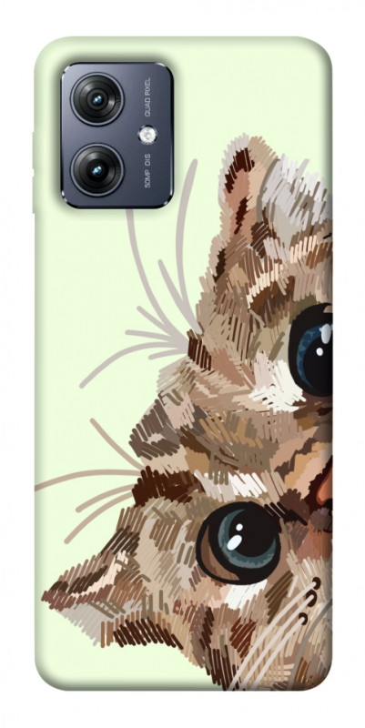 Чехол itsPrint Cat muzzle для Motorola Moto G54, животные, купить оптом с доставкой