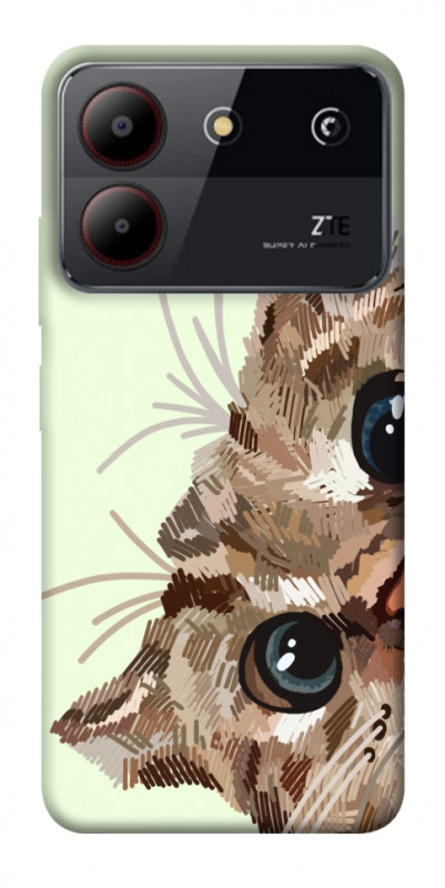 Чехол itsPrint Cat muzzle для ZTE Blade A54 4G, животные, купить оптом с доставкой