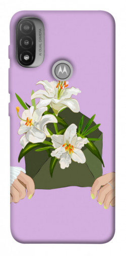 Чехол itsPrint Flower message для Motorola Moto E20