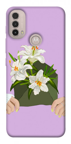 Чехол itsPrint Flower message для Motorola Moto E40