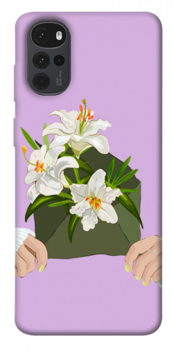 Чехол itsPrint Flower message для Motorola Moto G22