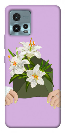 Чехол itsPrint Flower message для Motorola Moto G72