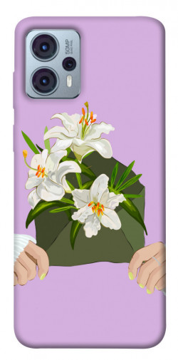 Чехол itsPrint Flower message для Motorola Moto G23