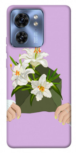 Чехол itsPrint Flower message для Motorola Edge 40